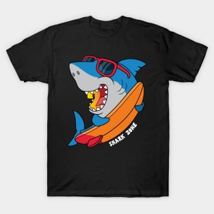 Kids Shark 2nd Birthday Boys Sharks Ocean 2 yrs Old Birthday T-Shirt